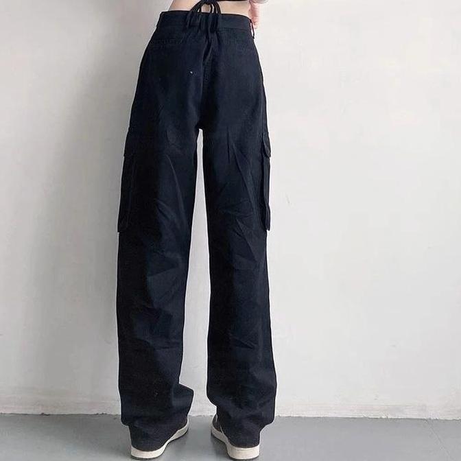 Sale Pantskuy -Celana Cargo Panjang -  Celana Cargo Saku Timbul - Combed Premium 12Oz - Celana Highw