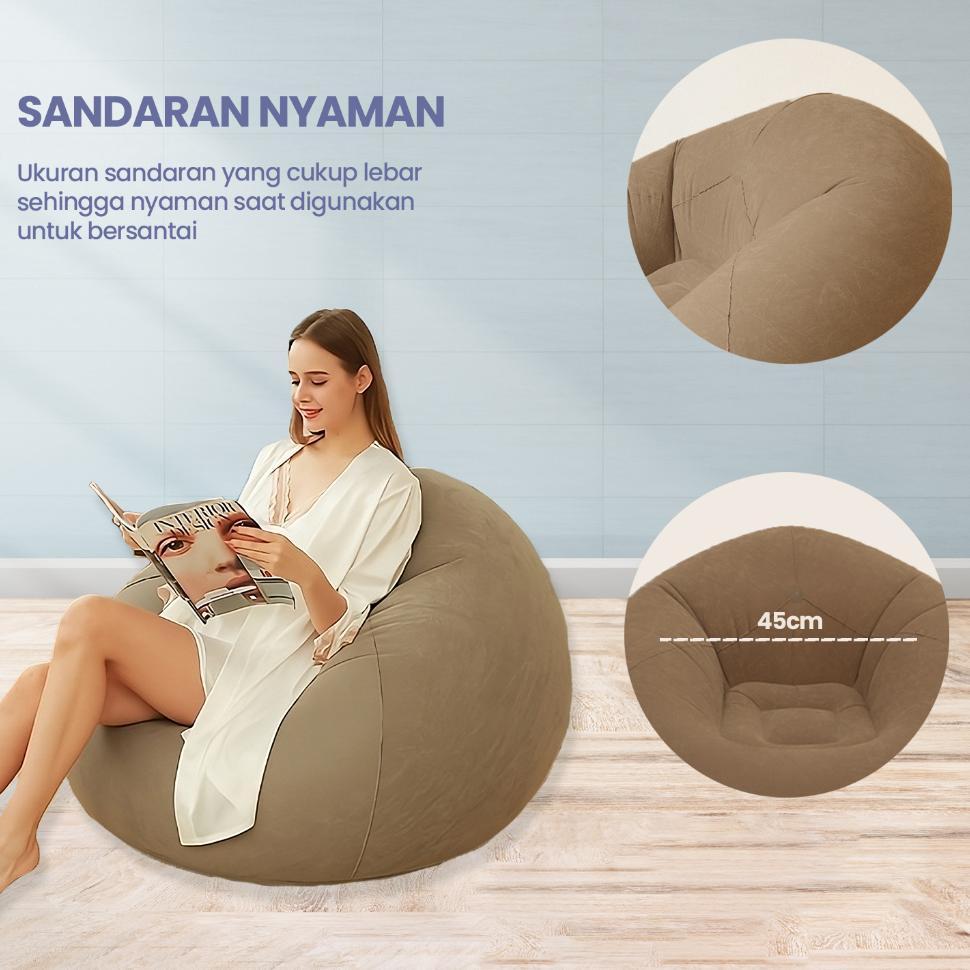 Sofa Portabel Inflatable Sofa Bean Bag/Lazy Sofa/Penyimpanan Mudah Bean Bag Sofa