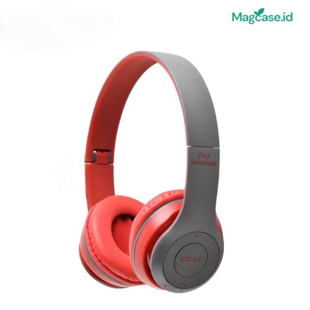 PROMO MAGCASE- -P47 HEADPHONE BLUETOOTH GAMING HEADSET WIRELESS PRO BASS P47 HEADSET BLUETOOTH P47 H