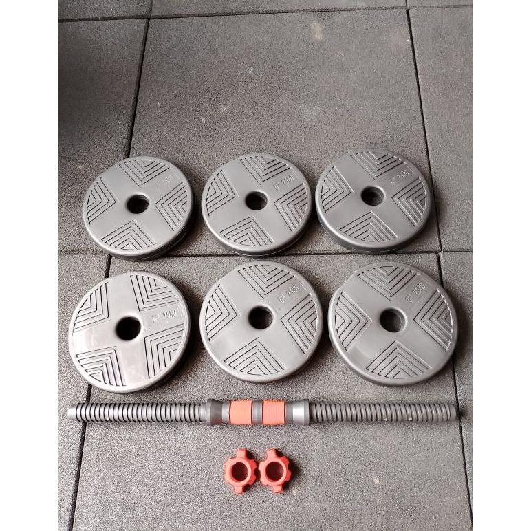 Barbel set 15kg kosongan / Barbel 15kg kosongan murah tanpa isi 1 pcs