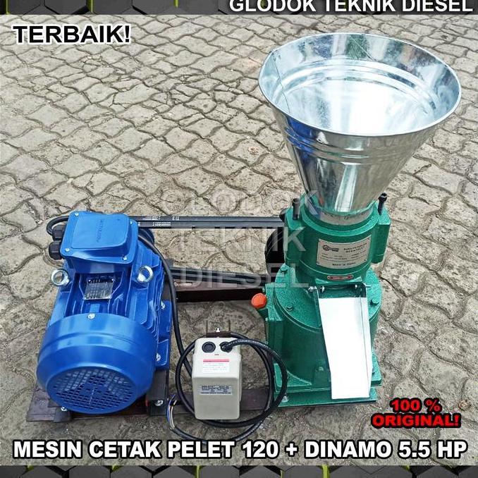 MESIN PENCETAK PELET PAKAN FSKL 120 / MESIN PEMBUAT PELET PAKAN IKAN ORIGINAL DAN TERPERCAYA