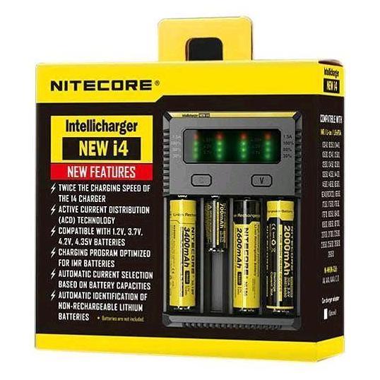 TERBARU - Nitecore Battery / batrai / baterai Charger 4 Slot 18650
