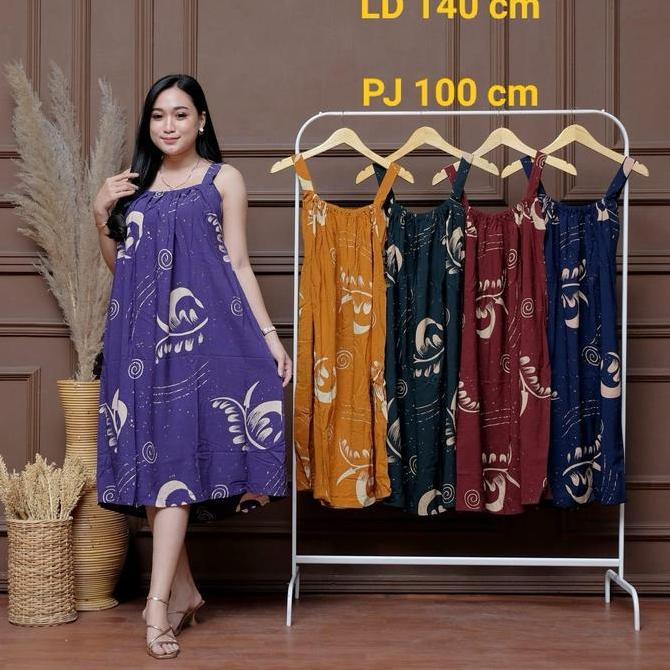 Disc Daster Rayon Yukensi Tanpa Lengan Lingerie Bigsize Daster Jumbo Xxxxl Daster Busui Kekinian Ld 