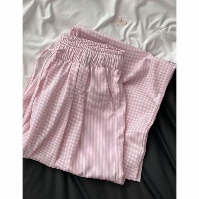 (BEST SELLER) Goodhype Nadlyne Celana Wanita Salur Panjang Tali Pinggang PremiumAesthetic Katun Lemb