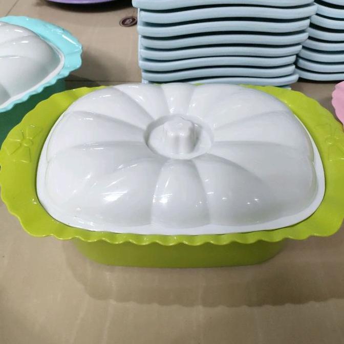 3 pcs WADAH SAJI Plastik Bertutup/ WADAH SAYUR / WADAH Saji