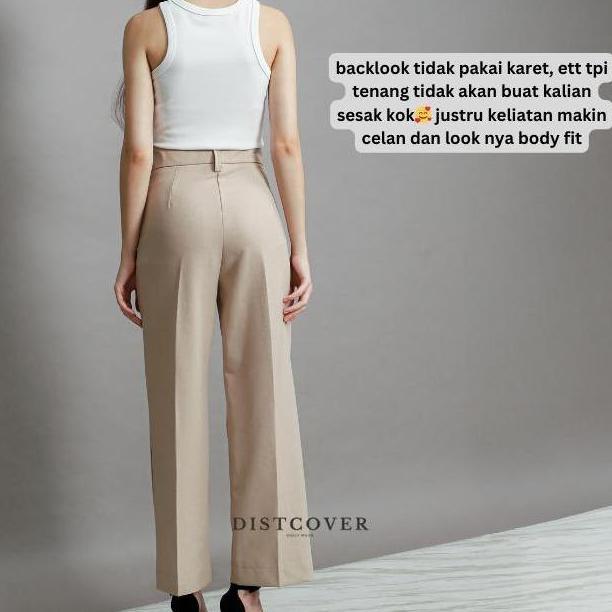 Discount Aln Store - Diora Highwaist Pants / Trousers Celana Kulot Wanita Anti Kusut Diora Pants