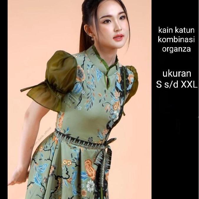 Grosir Dress Pesta Batik Premium Baju Pesta Kondangan Mewah Elegan Model Terbaru Harga Murah Warna C
