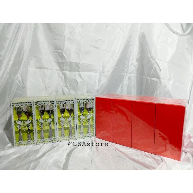 Sendok Garpu Kemas Box Souvenir / Sendok Garpu Set / Souvenir / Sendok / Kemas Box Min 16Pcs New