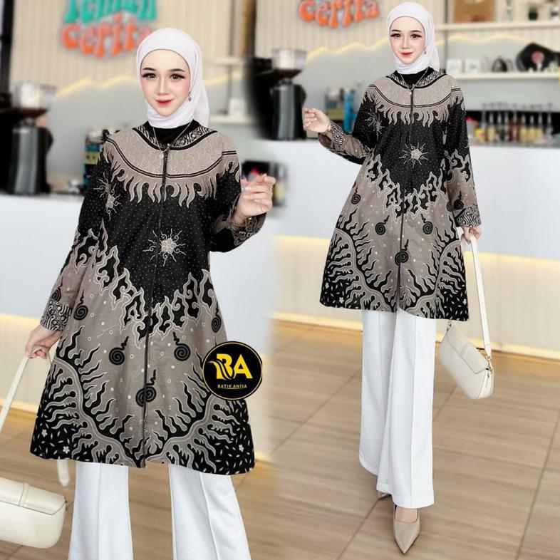 PROMO TERBARU Tunik Batik Wanita modern | Atasan Fashion Wanita Tunik Busui Friendly Premium | Baju 
