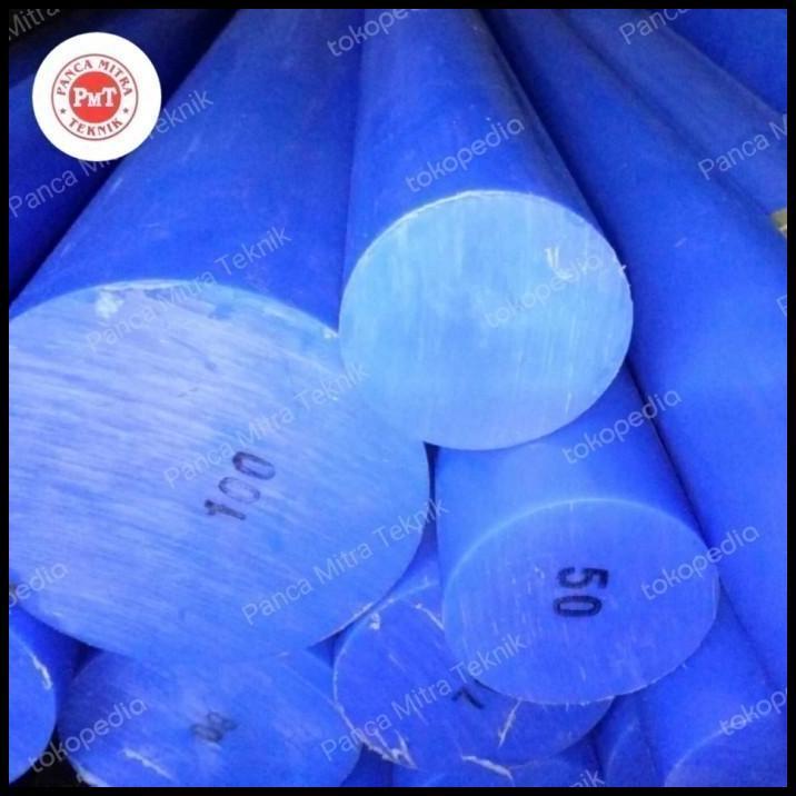 TERMURAH NYLON BIRU BATANGAN 100MM X 40CM / NYLON PE ROD BIRU BATANGAN 