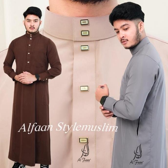 Jubah Slimfit MOHA Gamis pria Jubah Pria Muslim jubah alfaan gamis pria Alzan busana muslim jubah hi