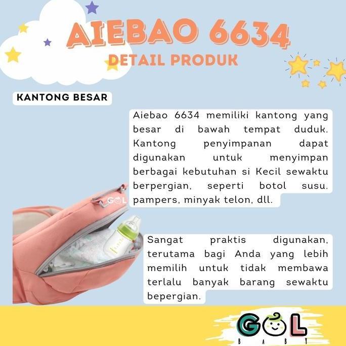 Gendongan Bayi Baby Carrier Hip Seat Hipseat Carrier Aiebao 6634 SSC