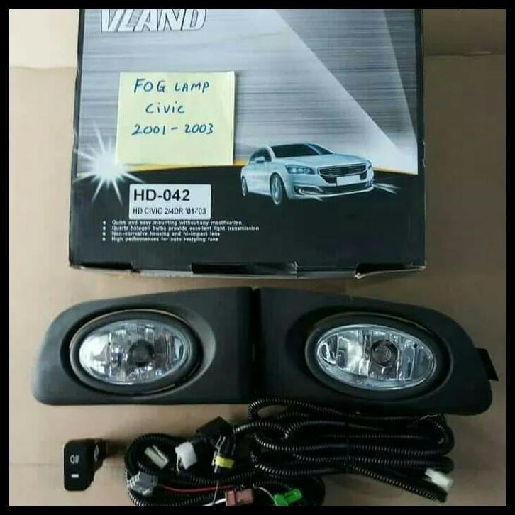 DISKON FOGLAMP LAMPU KABUT MOBIL HONDA CIVIC 2001-2003 