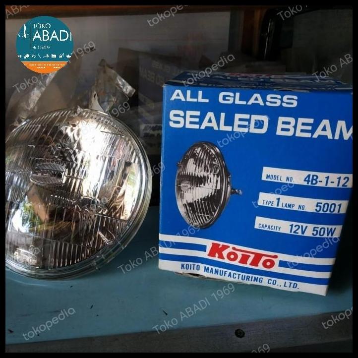 TERMURAH LAMPU SEALBEAM SEALED BEAM KOITO 4B-1-12 