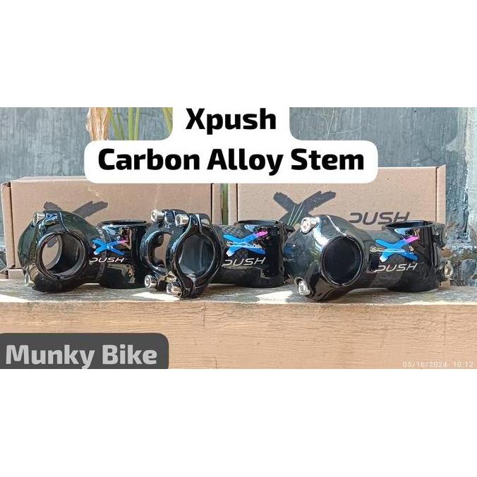 Xpush Stem Carbon Alloy 50Mm Clamp 25.4 Fork 28.6 Mm Sepeda Pushbike