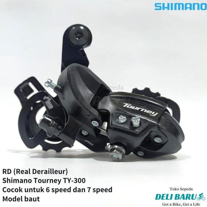 Rear Derailleur Rd Shimano Tourney Ty300 Sepeda Mtb 6 7 Speed