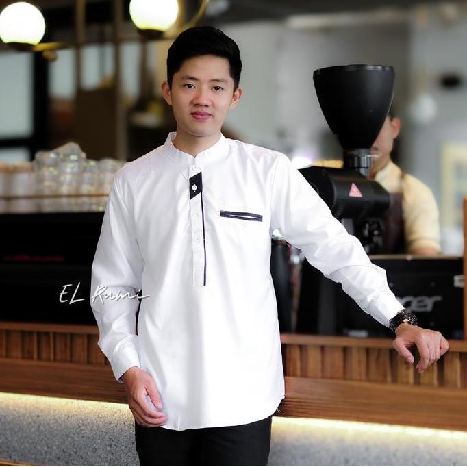 Koko Kurta_ Koko Pakistan Branded Original Elrumi Lengan Panjang Katun Toyobo Premium Baju Koko Dewa