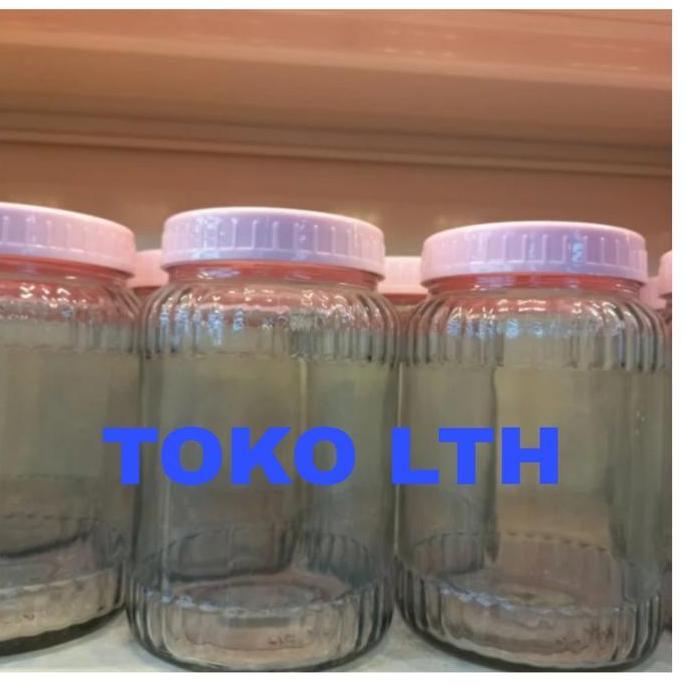 New- Toples Kaca Beling Tp2 Tp3 Kedaung Tutup Drat Putar Stoples Cendol 2Lt