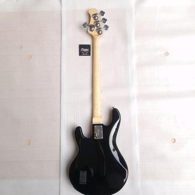 Murah Gitar Bass Musicman Sterling Ray 34 4st Black Maple (Electric Bass) Non COD