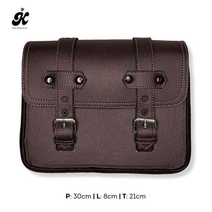 (BEST SELLER) sidebag tas motor taa samping touring klasik motor custom