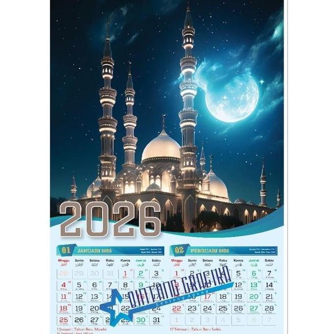 Kalender Dinding 2026 Lengkap Nasional Jawa Hijriyah