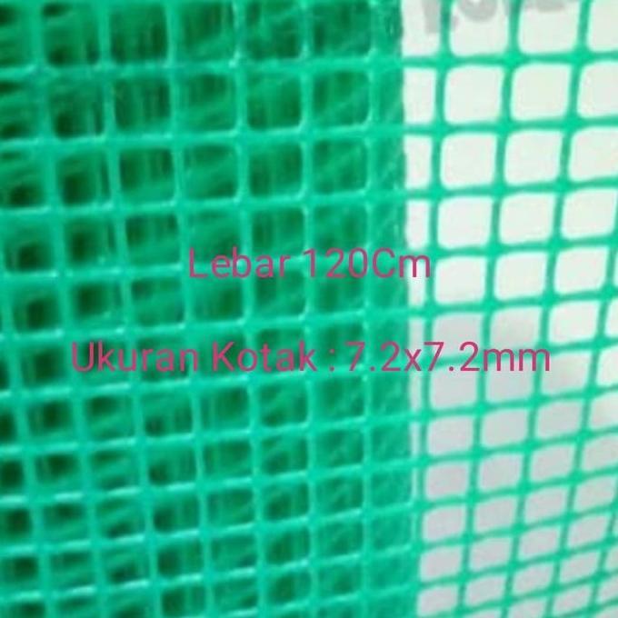 Kawat Mesh Grill Hijau Plastik Pembatas Ikan Sekat Aquarium Pasti Promo