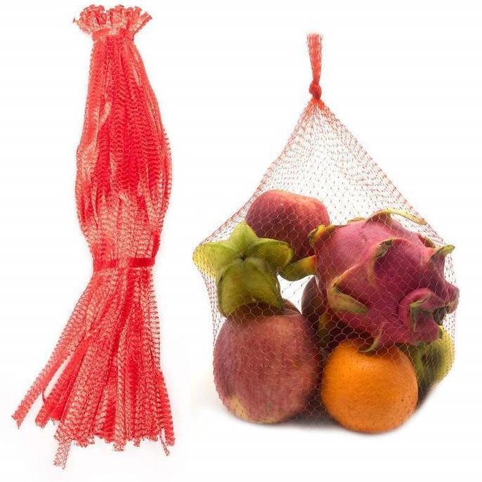 New- 100Pcs Kantong Jaring Buah  Polinet Jaring Buah Dan Sayur Jaring Buah Jaring Polynet Jaring Bua