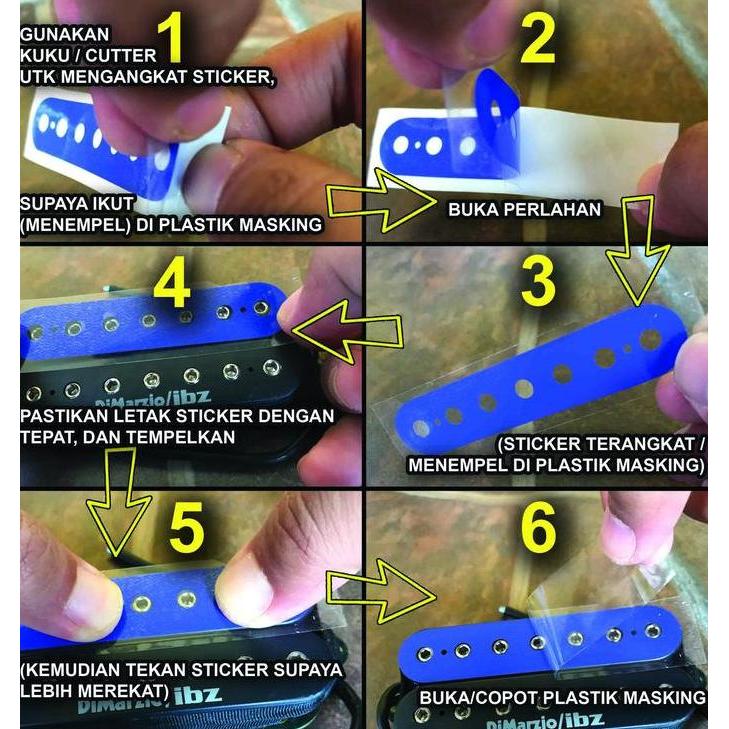 Murah Sticker tulisan Epiphone Logo untuk Tutup Trussrod Bass Thunderbird Non COD