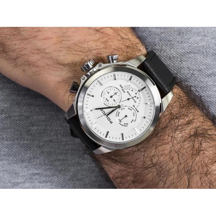 POLICE Jam Tangan Pria PL.15970JS/01 Men Watches Quartz Stainless