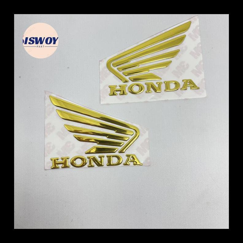 emblem sayap vario 150 gold sepasang kanan kiri