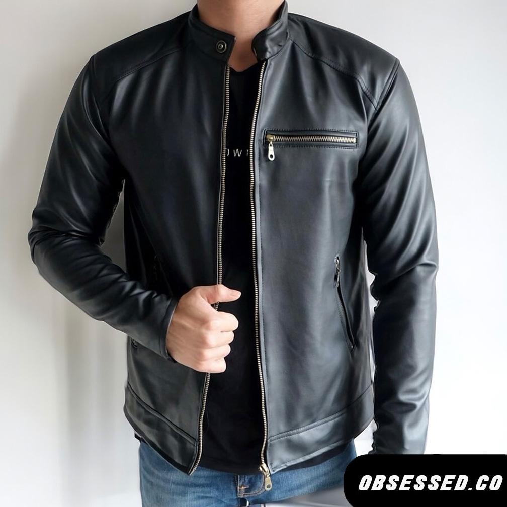 ORIGINAL JAKET KULIT MOTOR PRIA TAHAN AIR DAN TAHAN ANGIN MODEL FERRARI / JAKET TOURING PRIA BAHAN K