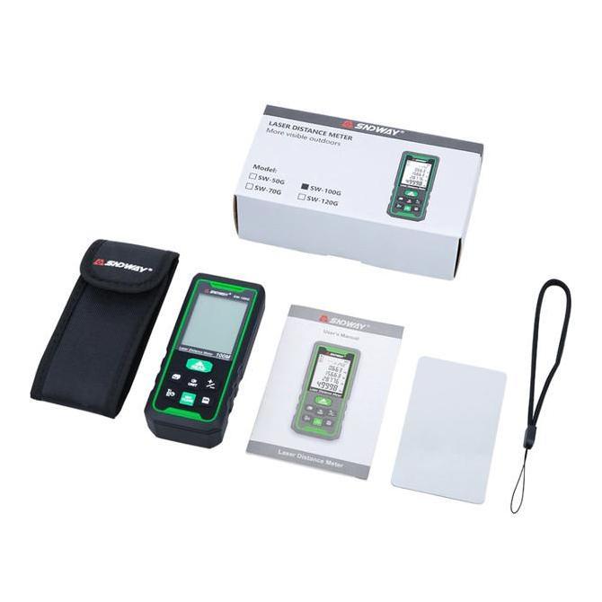 Mepora- Sndway Meteran Digital Green Laser 70 Meter Sw-70G Laser Hijau Outdoor