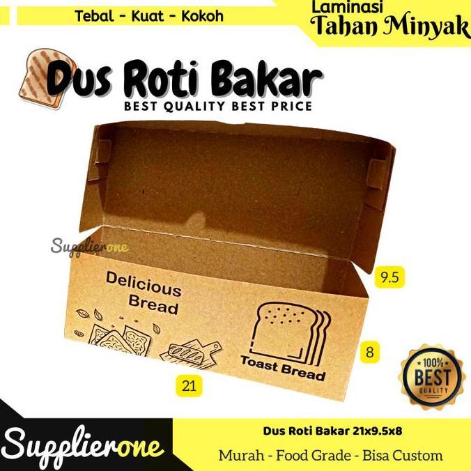 Foodpac- Dus Roti Bakar Bandung Pack / Box Roti Bakar / Kemasan Roti Bakar