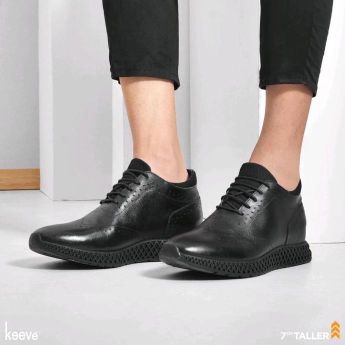 Sale Keeve Kbc 200 Sepatu Sneakers Peninggi Badan Pria Casual Shoes Black Snekers Hitam