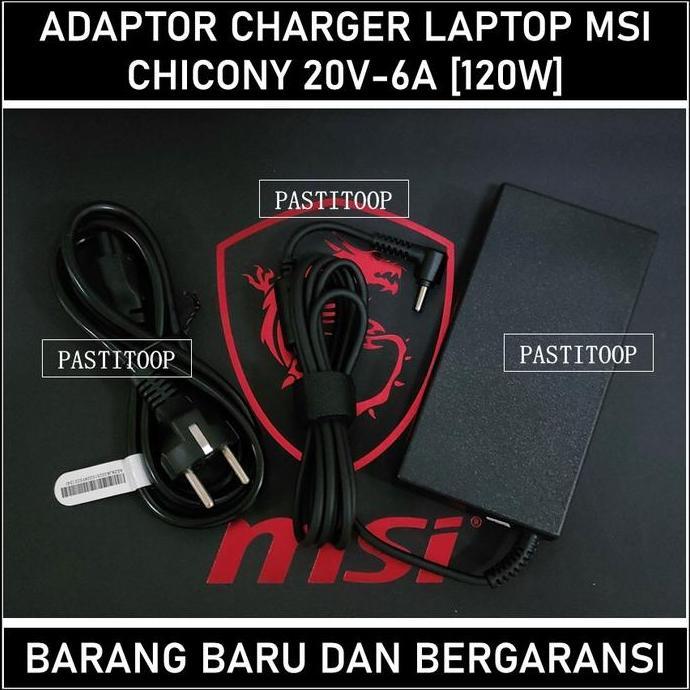 Adaptor Charger / Casan Laptop Msi Cyborg 15 A12Vf 20V 6A 120W Baru