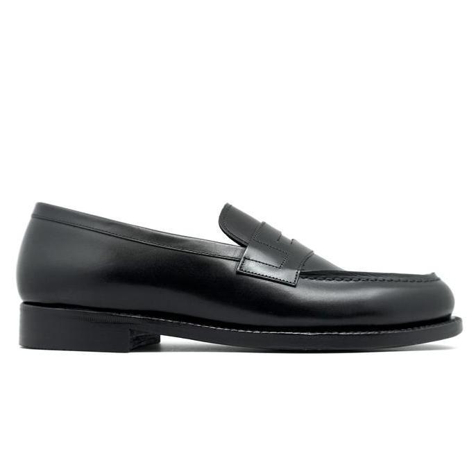 Promo Fortuna Shoes Sepatu Kulit Pria Penny Loafer Black - Leather 8044