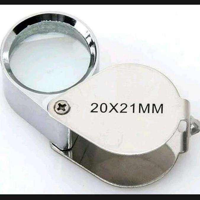 Jeweler Jewelry Loupe Lensa Kaca Pembesar Tekstur Kekeran Triplet 20x