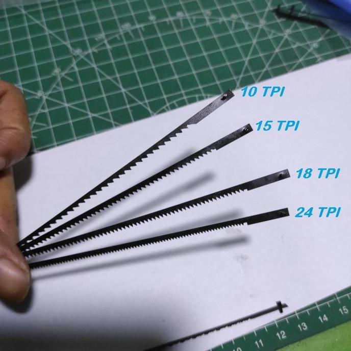 Pcbig- Mata Gergaji Scroll Saw Ada Pin1Set  Panjang : 132Mm 10, 15, 18, 20, 24 Tpi