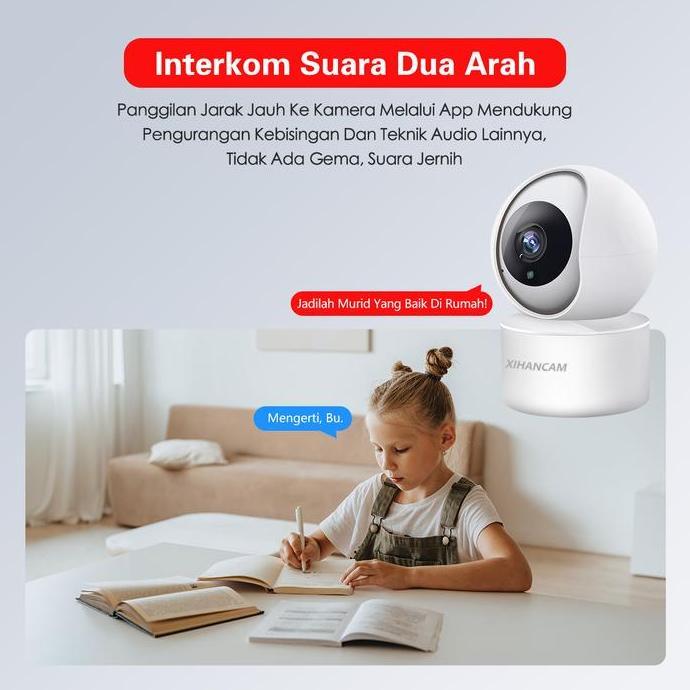 Scuritoi- Xihancam Smart Kamera Cctv Wifi Indoor 3Mp Ip Camera Wireless Hp Jarak Jauh Ptz 360 Cctv N