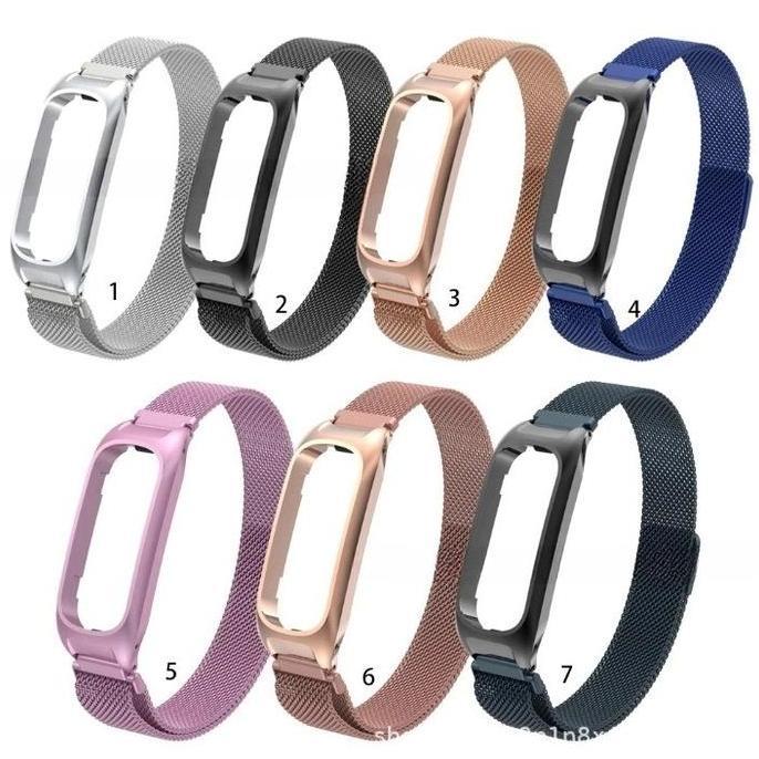 For Oppo Band Smartwatch Strap Oppo Band Milanese Strap Stainless Steel Metal Magnetic Strap