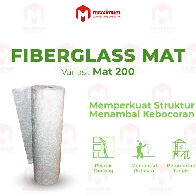Wbex- Serat Fiber Aquaproof - Fiberglass Matt - Fiber Glass Mat 1 Roll