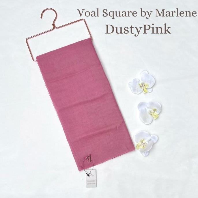 Dieocrd- Marlene - Hijab Voal Segi Empat Polos Sahara Square Square Hijabs Muslim Kerudung