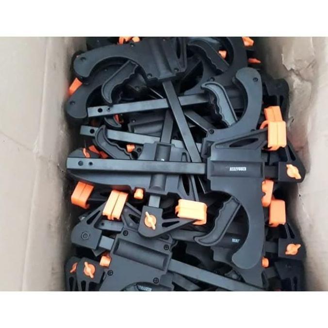(Allthebest) F clamp penjepit kayu 6 inch ratchet klem 6" BODY BESAR