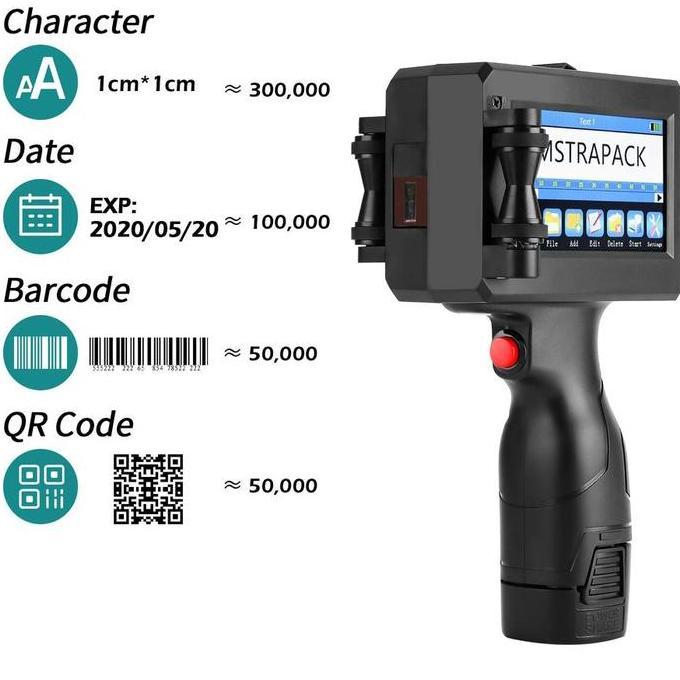 Mesin Coding Expired Date Logo Portable Handheld Printer Inkjet PIG600 [terbaik]