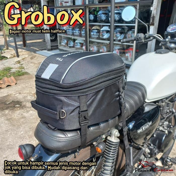 PCTL2 Tas Bagasi kapasitas muat Helm halfface grobox Motor Motorcycle box motor penyimpann barang mu