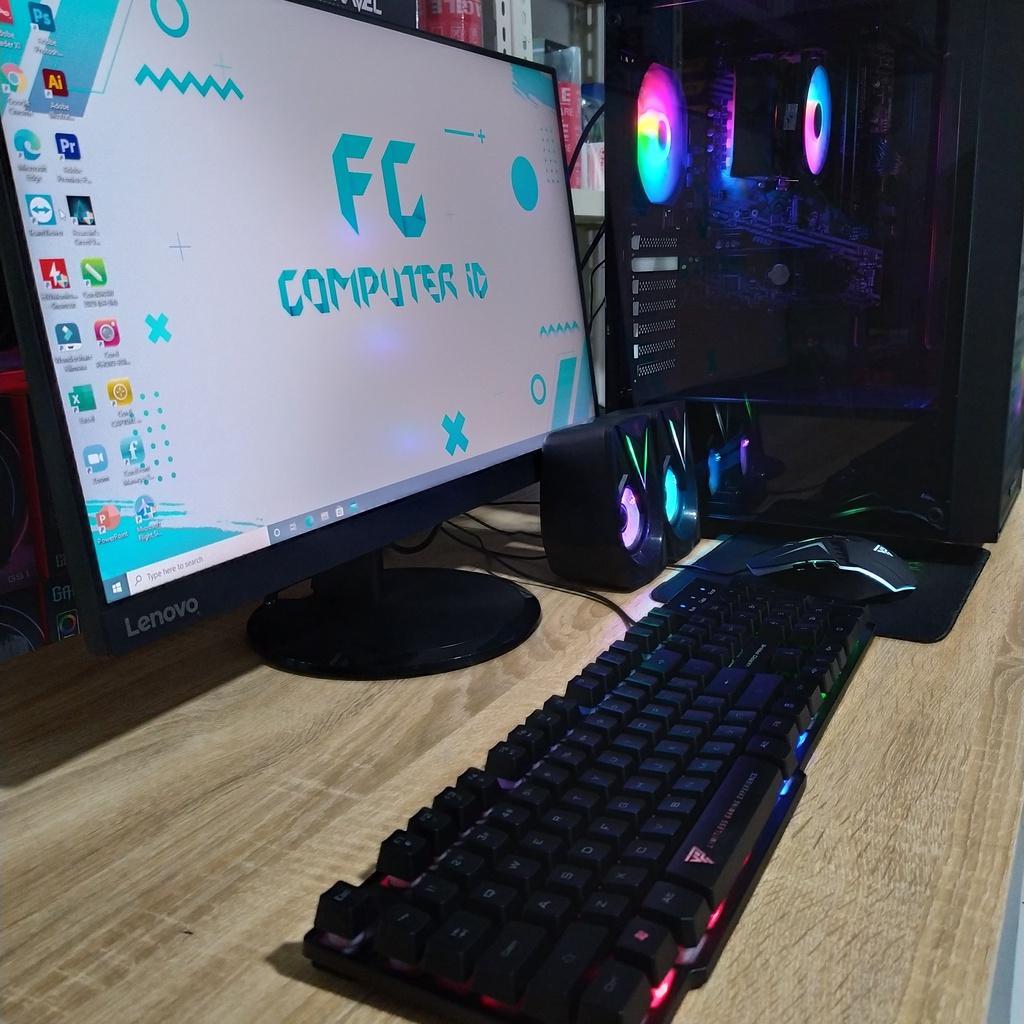 Pc Gaming & Design Ryzen 5 5600G 16Gb Ram Fullset Siap Pakai