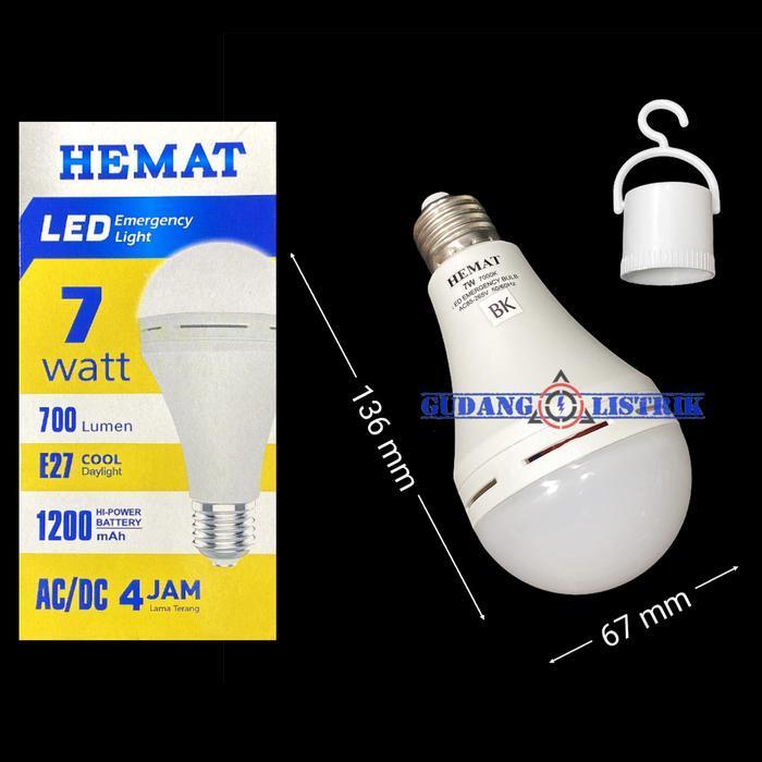 Lampu Led Emergency AC DC Magic 7 Watt HEMAT