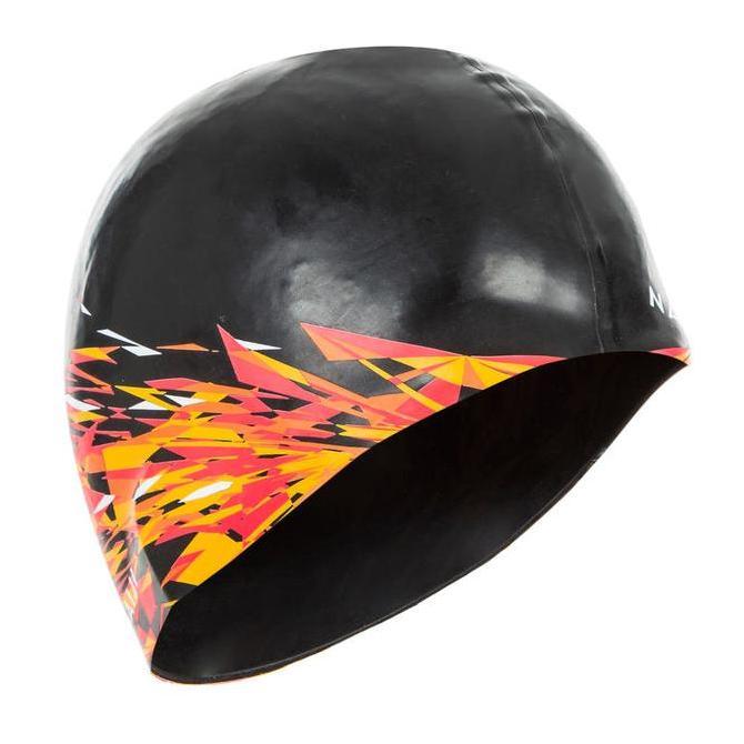 Silicone Print Swim Cap NABAIJI - Filant Volume TOPI RENANG NABAIJI