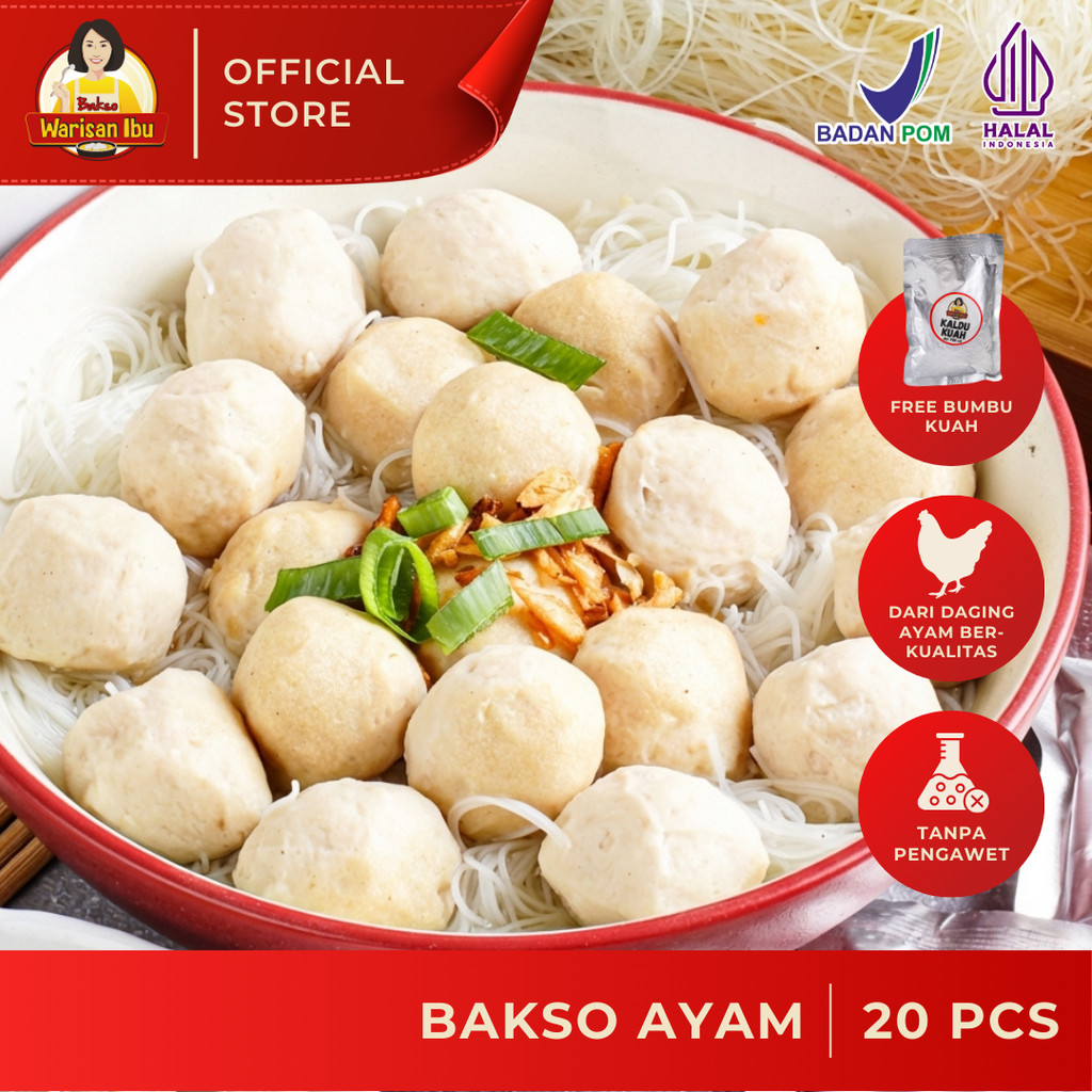 Bakso Ayam (Frozen Food/Bakso Sehat/Cemil)
