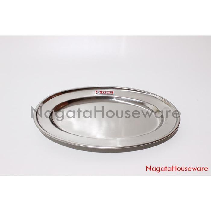 Piring Oval Stainless / Piring Oval Zebra / Piring Oval Stenlis Oval Plate Zebra 121036